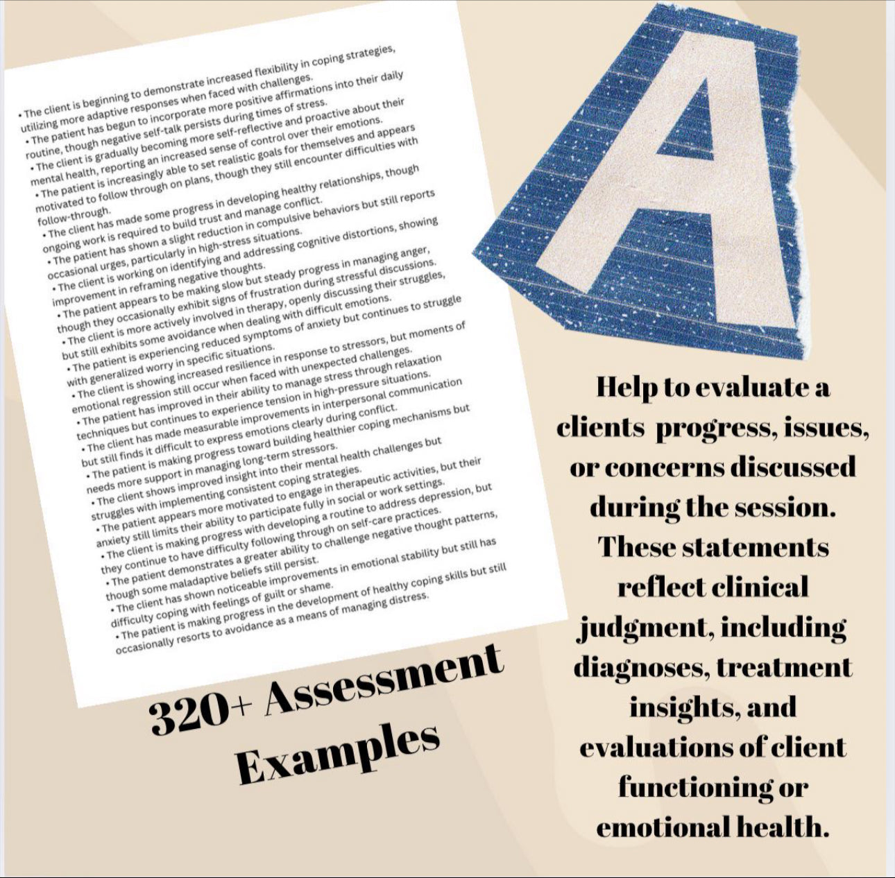 SOAP Notes Sentence Examples for Therapy Notes Progess Notes Assistant