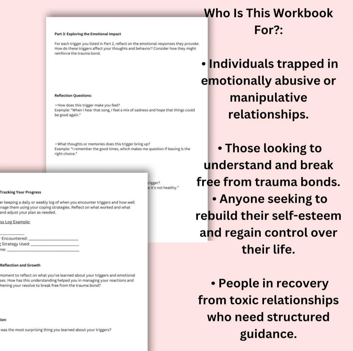 Trauma Bonding Understanding and Overcoming Trauma Bond Survivor Recovery Workbook