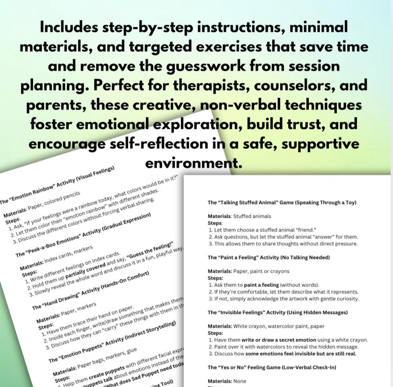 Teen Therapy Art and Play Therapy: Session Planning Creative Therapeutic Exercises
