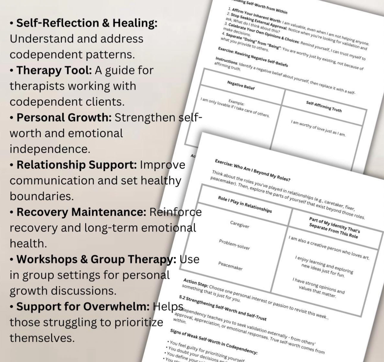 Codependency Recovery Workbook Set Boundaries Reclaim Your Self-Worth Healthy Relationships