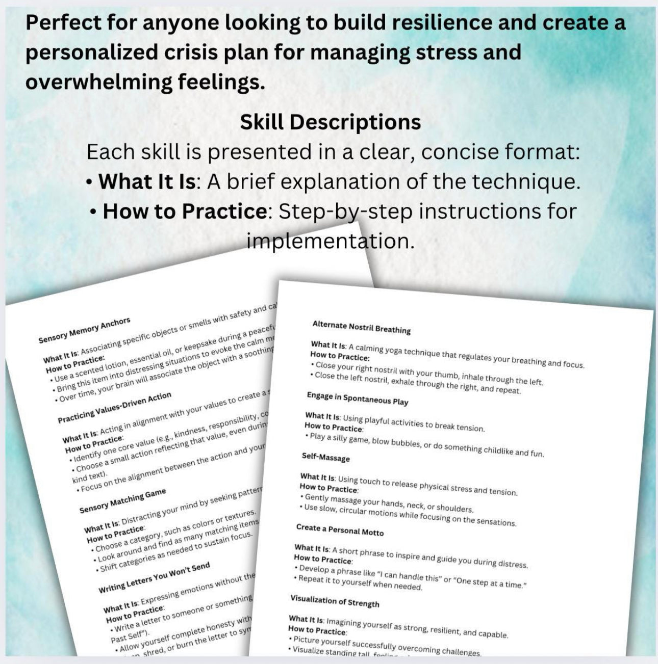 Distress Tolerance Skills Guide to Self Soothing Techniques & Coping Skills for Stress Relief Emotional Regulation
