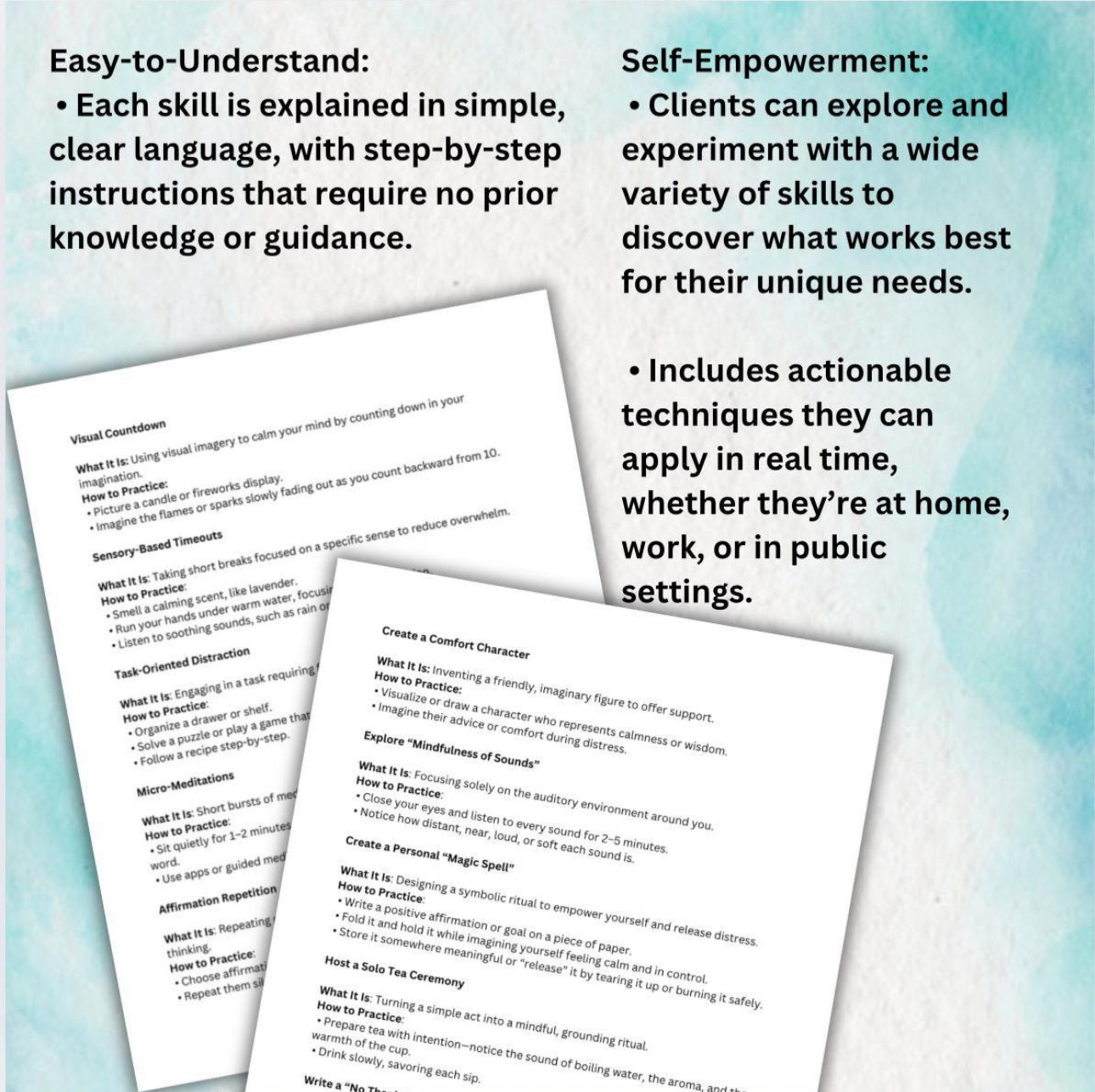 Distress Tolerance Skills Guide to Self Soothing Techniques & Coping Skills for Stress Relief Emotional Regulation