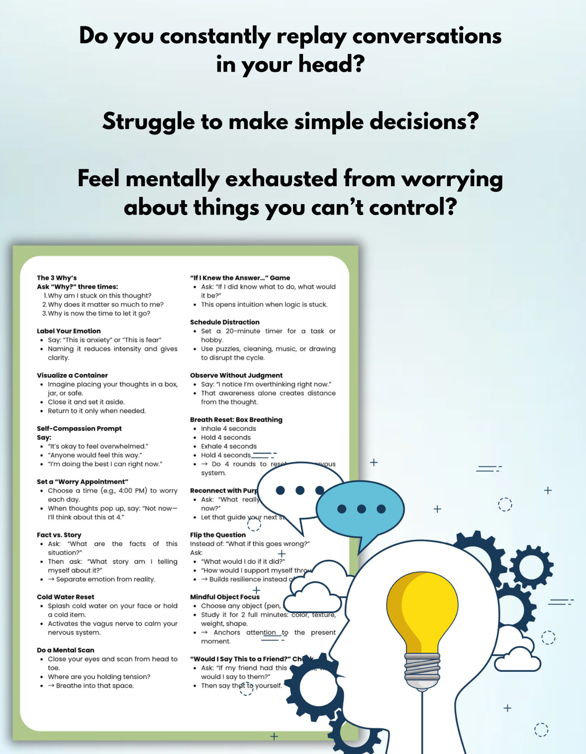 Overthinking Quick Guide