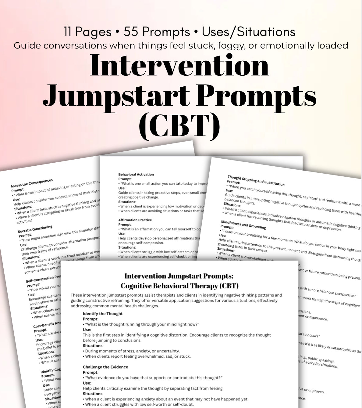 Intervention Jumpstart Prompts