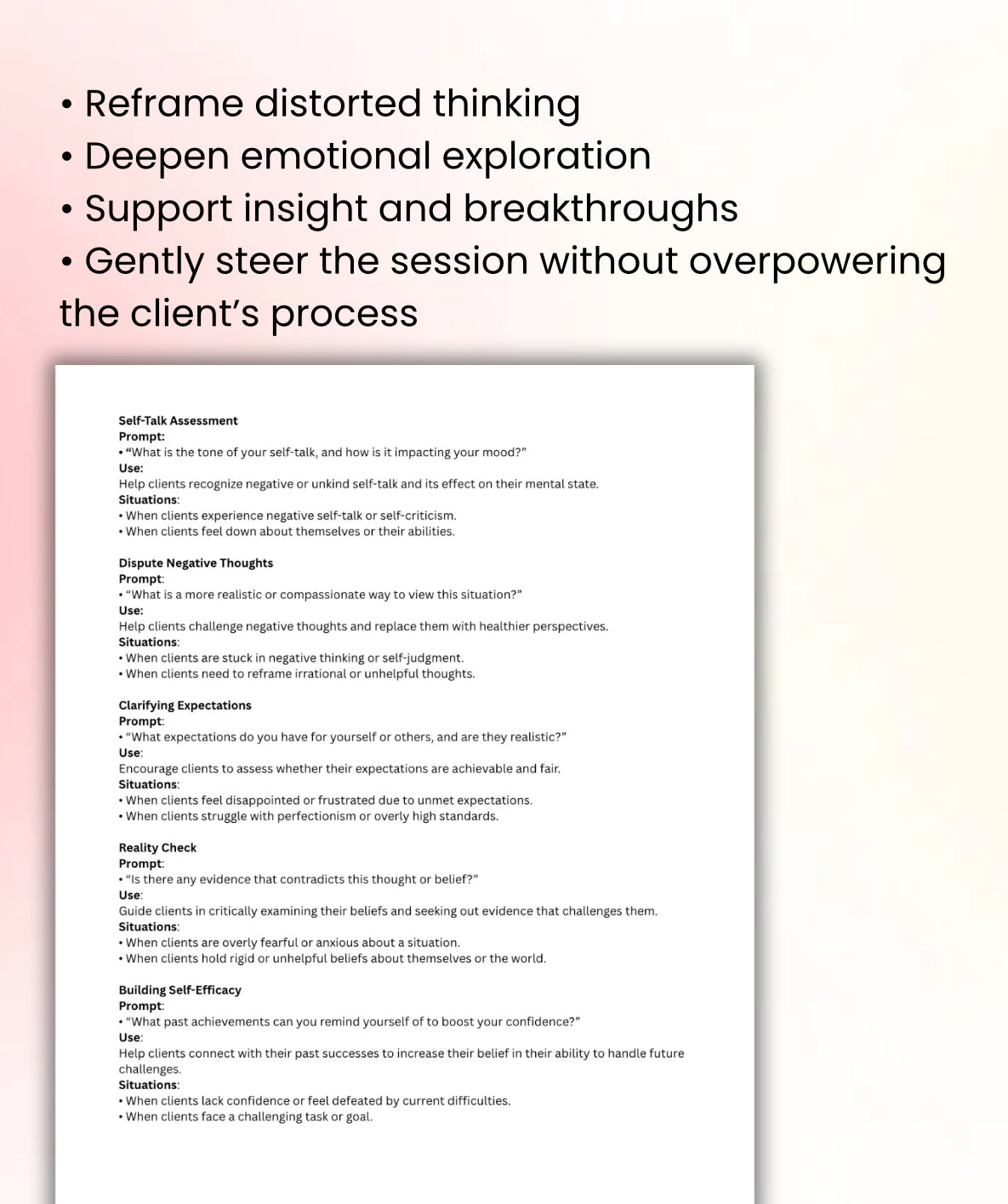 Intervention Jumpstart Prompts