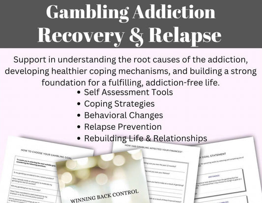 Overcoming Gambling Addiction Recovery Workbook Therapy Toolbox