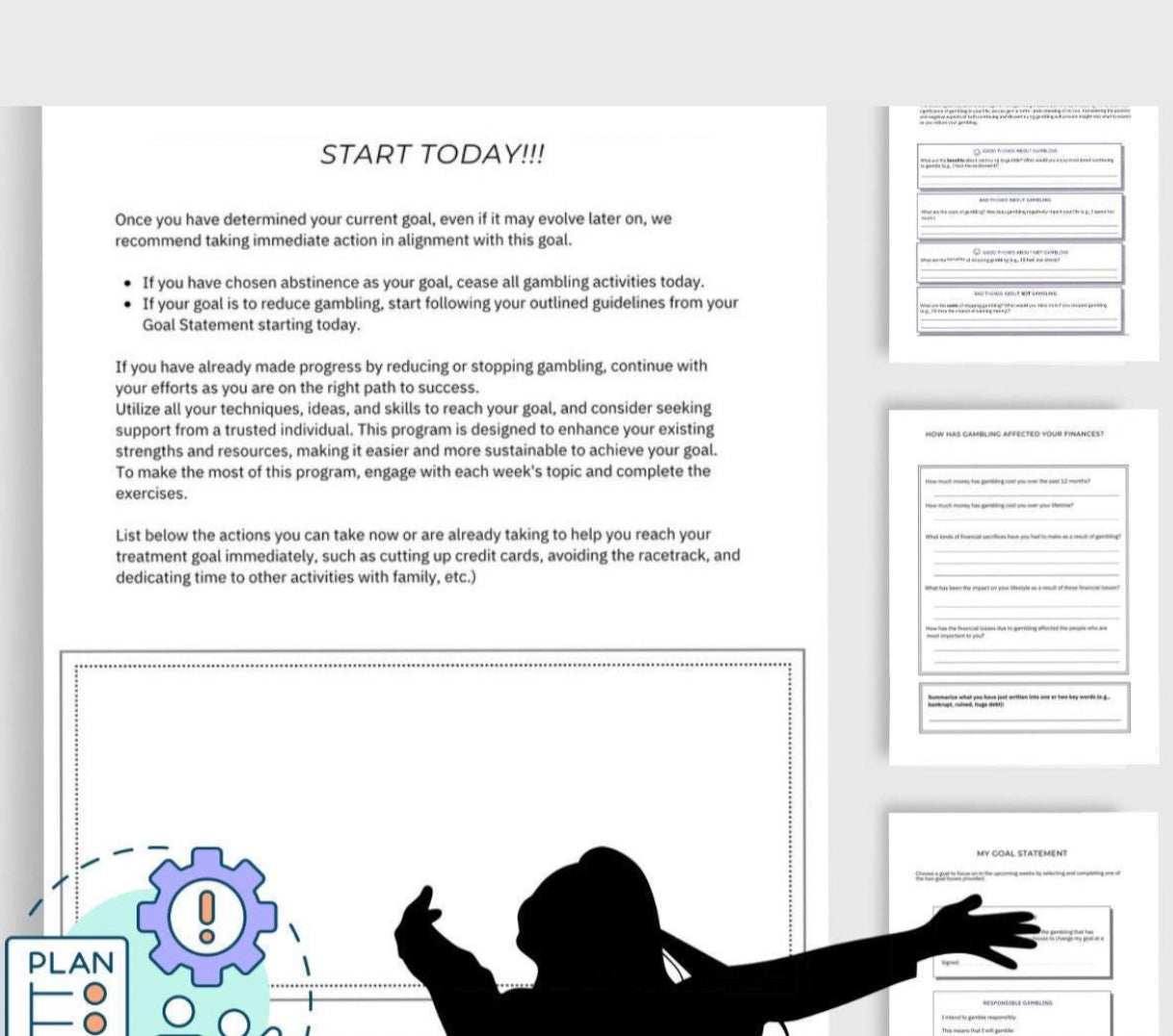 Overcoming Gambling Addiction Recovery Workbook Therapy Toolbox