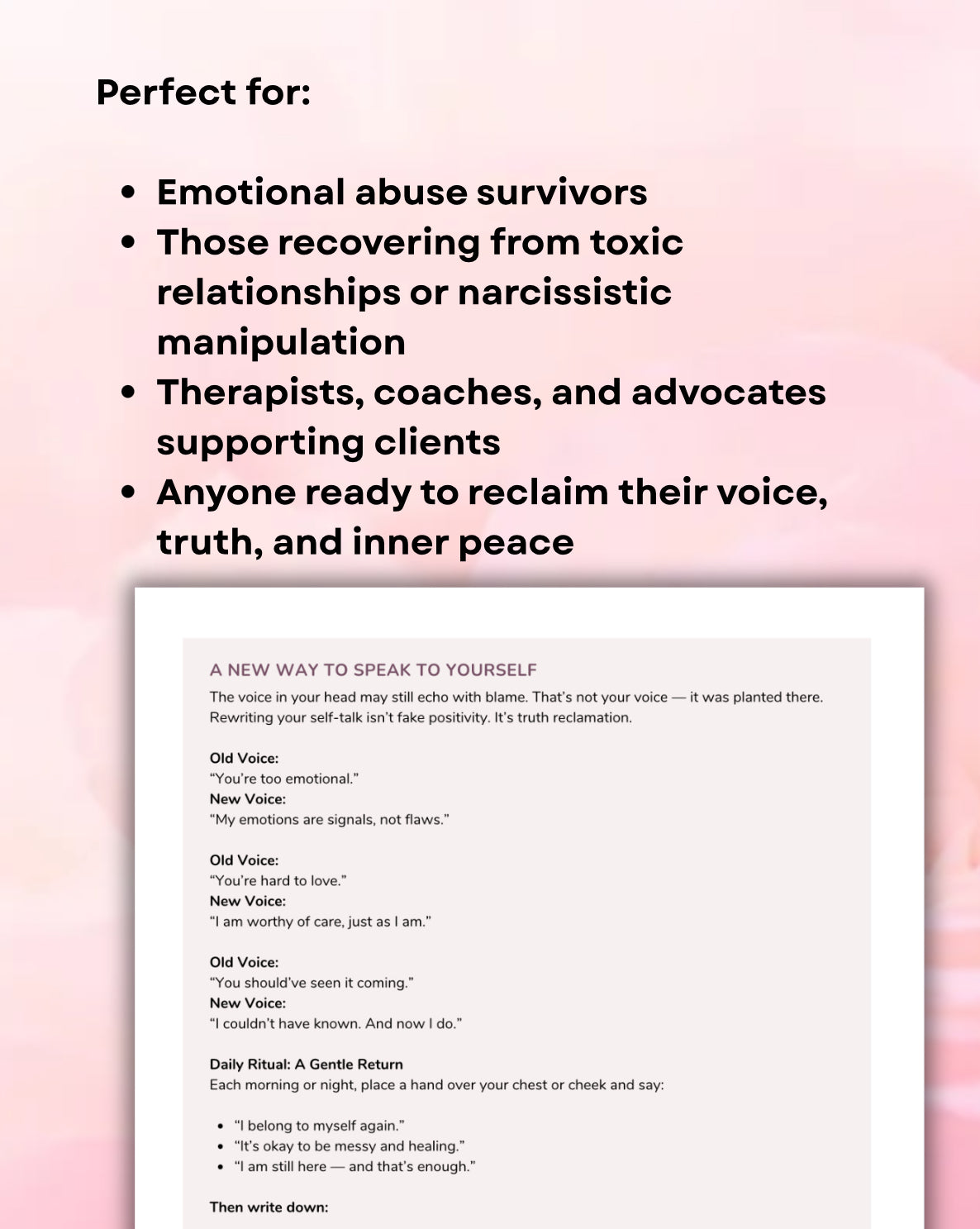 Gaslighting Worksheets