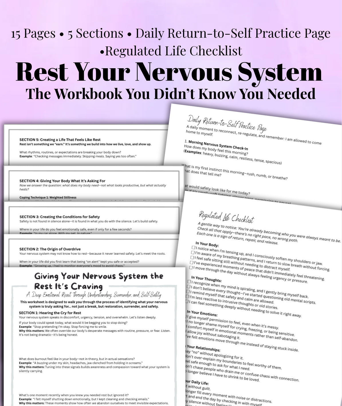 Nervous System Rest Worksbook