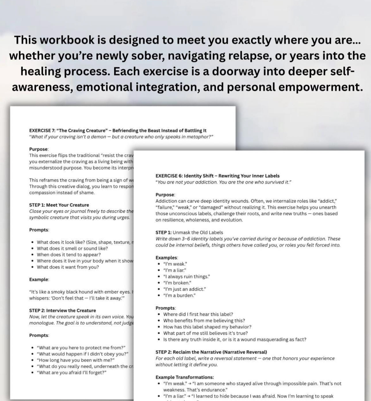 The Creative Recovery Workbook 10 Soulful Exercises to Support Addiction Healing Emotional & Spiritual Recovery