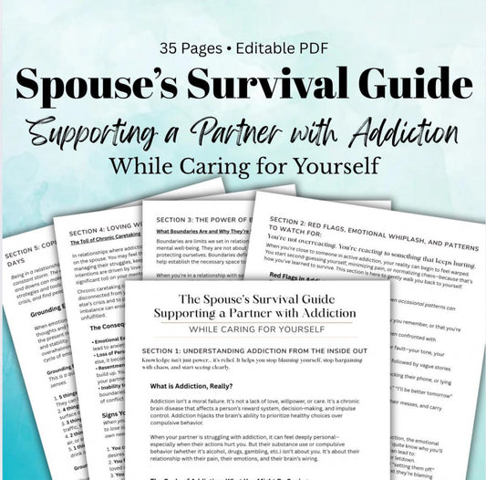Spouse of an Addict Support Workbook Partner Addiction Recovery