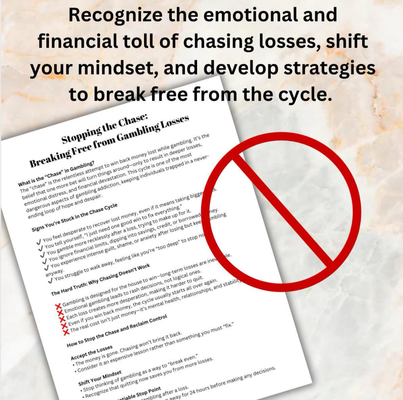 Gambling Addiction Reflection Worksheet Control Problem Gambling Support Recovery Help