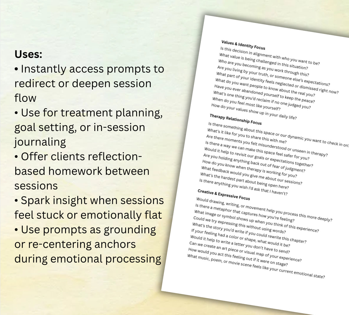 Treatment Direction Prompts