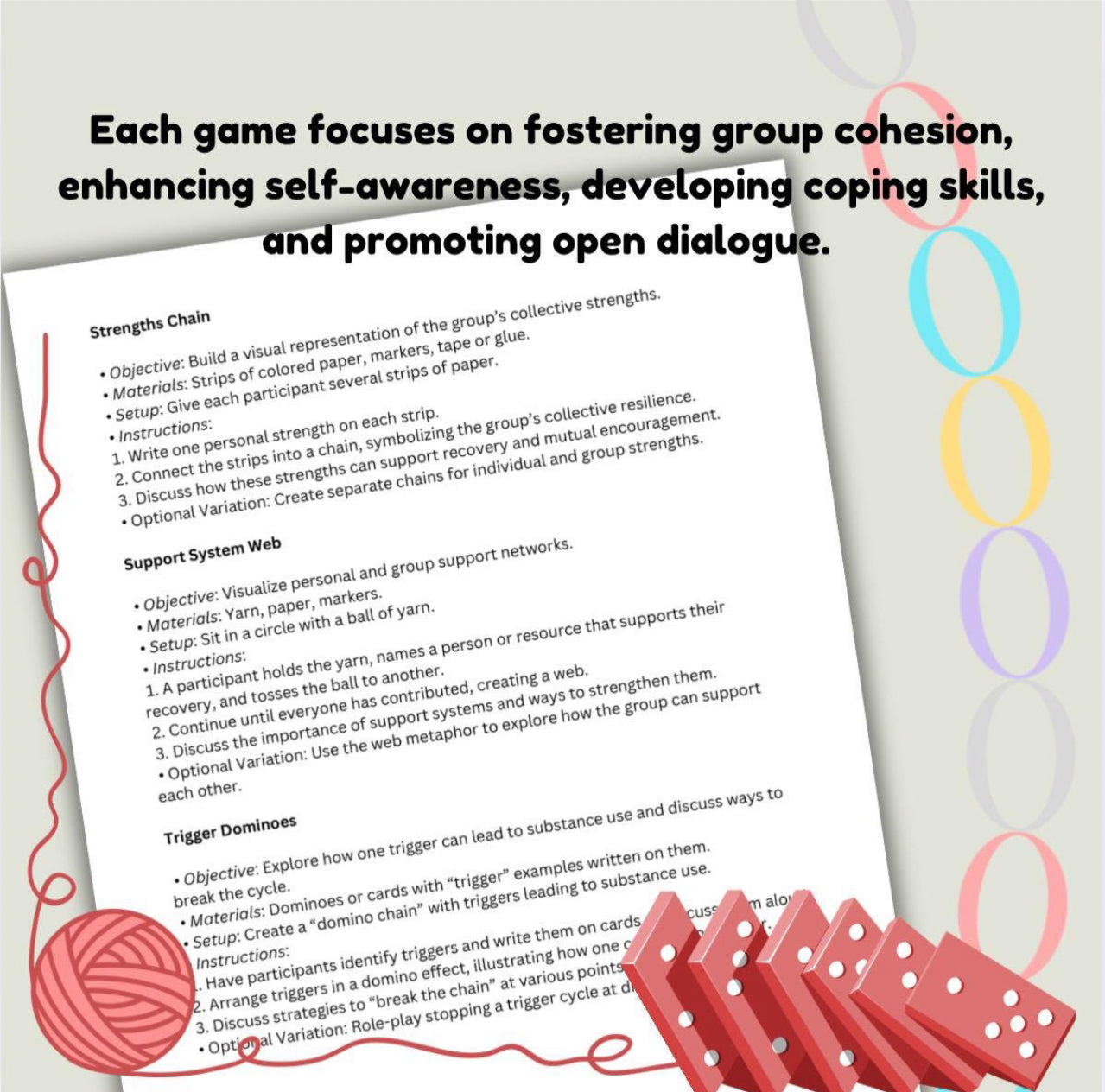 Group Therapy Games for Addiction Recovery: Activities that Support Patients Substance Abuse