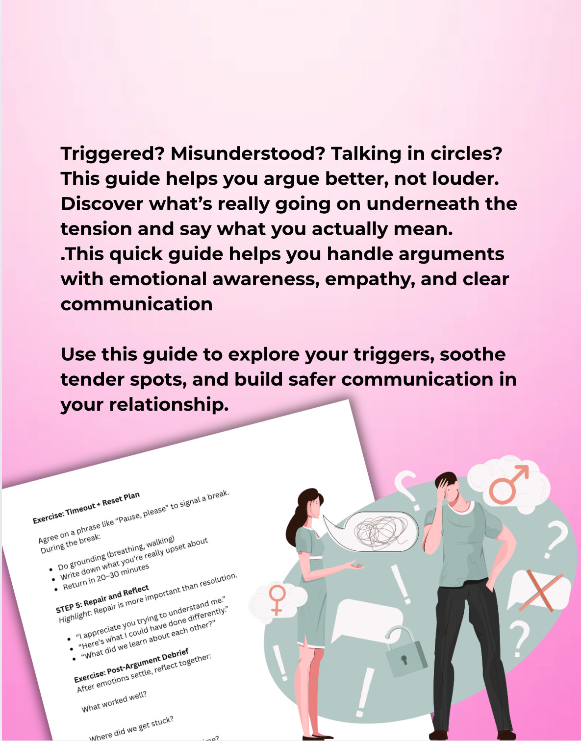 Healthy Arguing & Triggers Mapping A Guide to Conflict Communication and Emotional Awareness