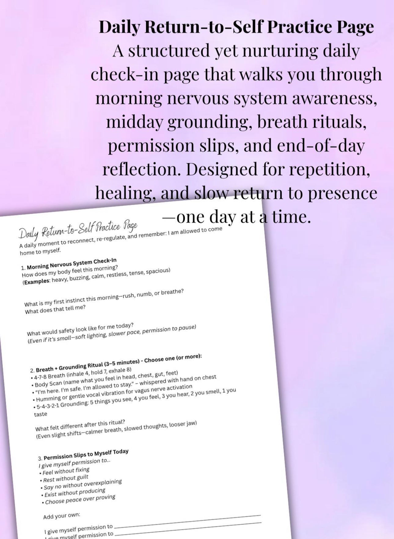 Resting Your Nervous System Recovery Companion