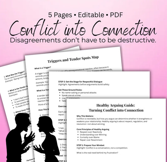 Healthy Arguing & Triggers Mapping A Guide to Conflict Communication and Emotional Awareness