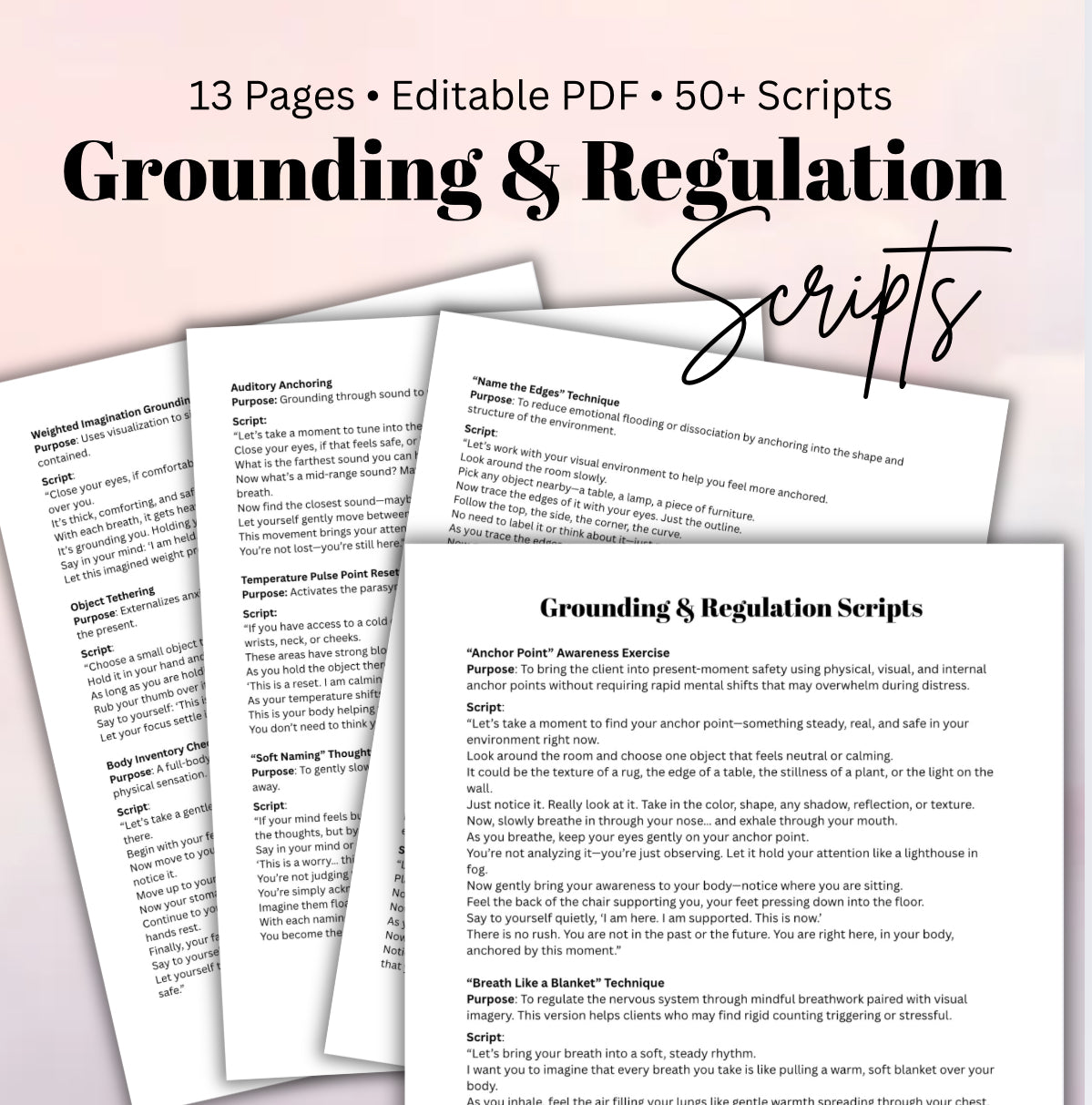 Grounding & Regulation Scripts